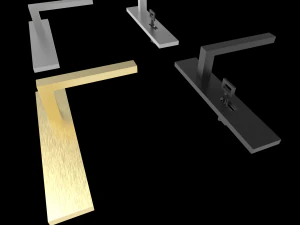 handle door key slot 3D Model