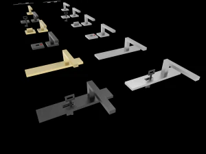 handle door key slot 3D Model