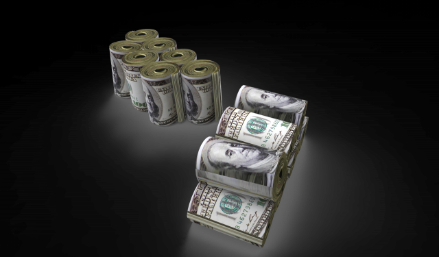 dollar rolled Modèle 3D .c4d .max .obj .3ds .fbx .stl .blend 
