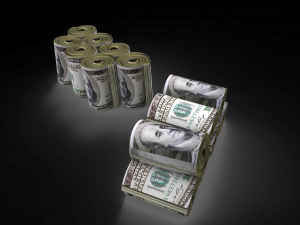 dollar rolled 3D Model