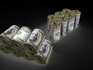 dollar rolled 3D Model