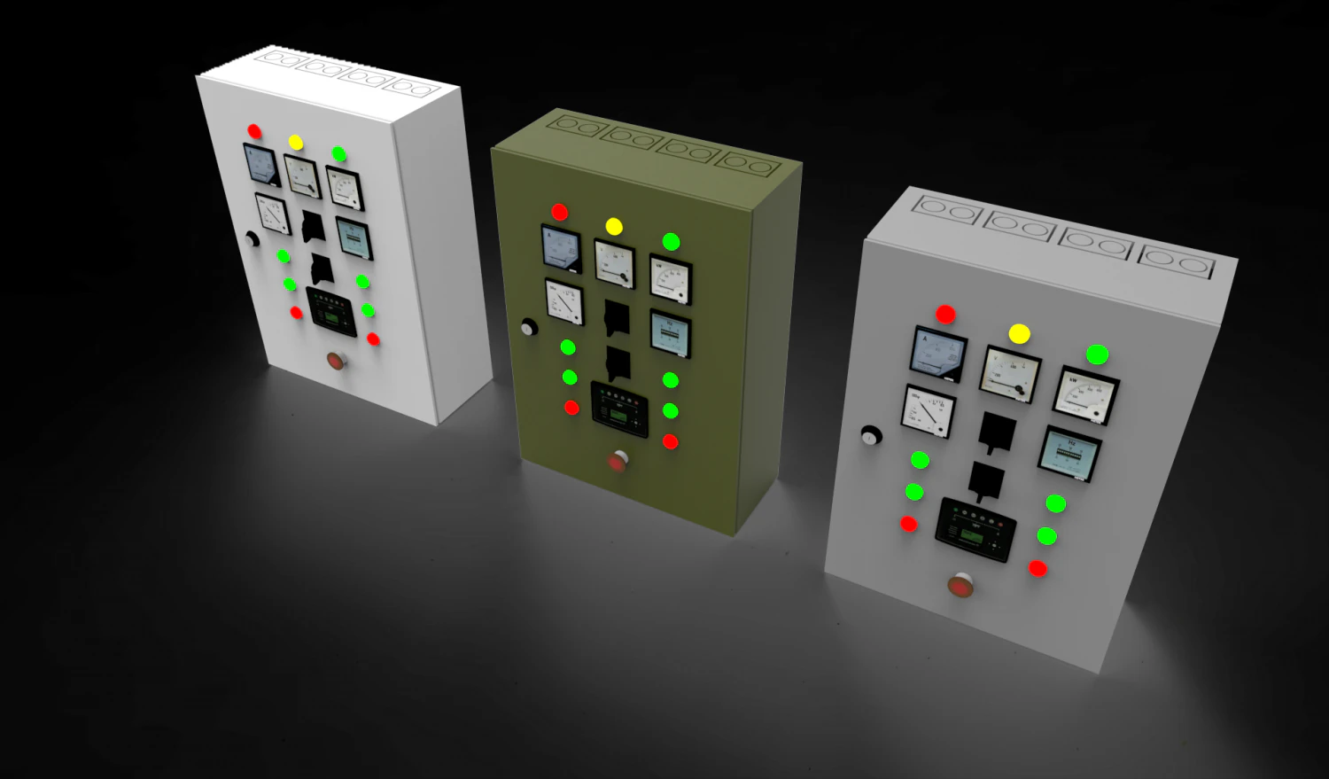 panel switch box 3D Model .c4d .max .obj .3ds .fbx .stl .blend 