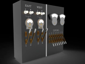 panel switch old 3D Model