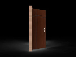 houten deur 3D Model