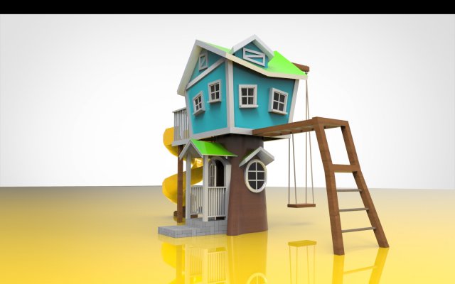 hobbit playground 3D Model .c4d .max .obj .3ds .fbx .stl .blend 