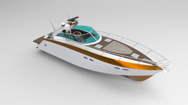sunseeker boat Modelo 3D .c4d .max .obj .3ds .fbx .stl .blend 