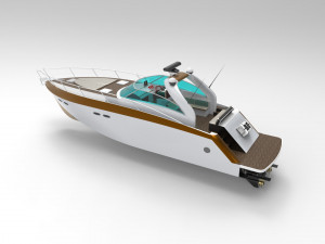 sunseeker boat Modelo 3D