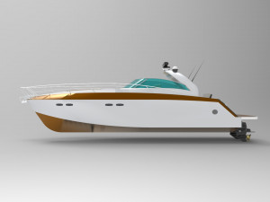 sunseeker boat Modelo 3D