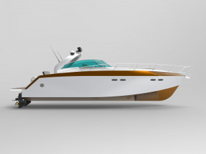 sunseeker boat Modelo 3D