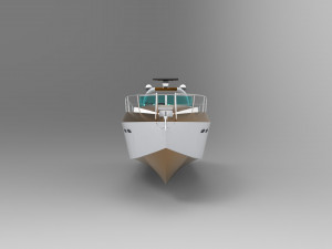sunseeker boat Modelo 3D