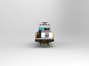sunseeker boat Modelo 3D