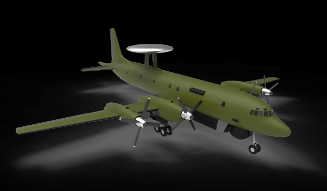 Airborne Early Warning and Control Modelo 3D .c4d .max .obj .3ds .fbx .stl .blend 