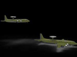 Airborne Early Warning and Control 3D Model