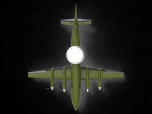 Airborne Early Warning and Control 3D Model