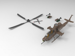 Bell AH-1Z Viper 3D Модель