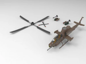 Bell AH-1Z Viper 3D Model