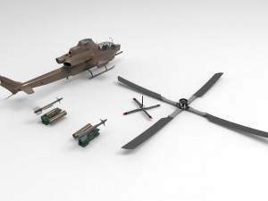 Bell AH-1Z Viper 3D Модель