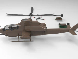 Bell AH-1Z Viper 3D Model