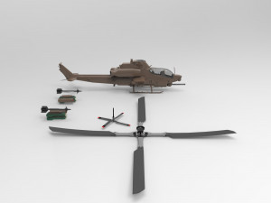 Bell AH-1Z Viper 3D Модель