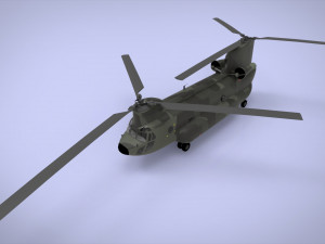 Boeing CH-47 Chinook 3D Model