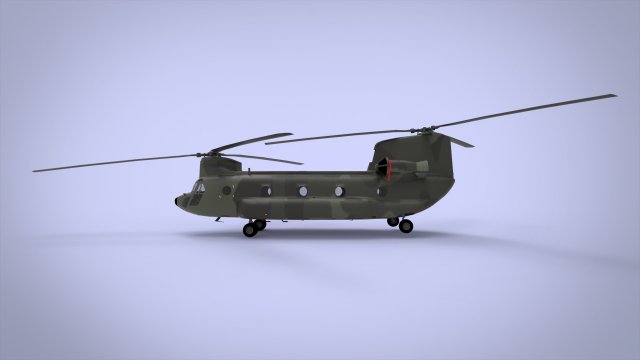 Boeing CH-47 Chinook 3D Модель in Вертолет 3DExport