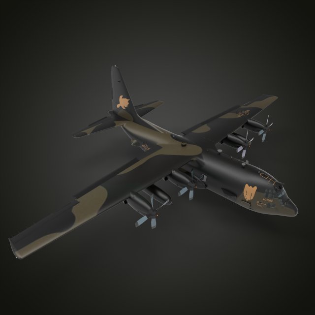 Lockheed C-130 Hercules Modello 3D .c4d .max .obj .3ds .fbx .stl .blend 