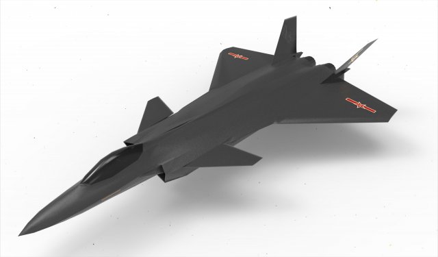 Chengdu J-20 3Dモデル .c4d .max .obj .3ds .fbx .stl .blend 