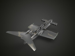 Lun-class ekranoplan 3D Model