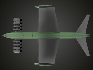 Lun-class ekranoplan 3D Model