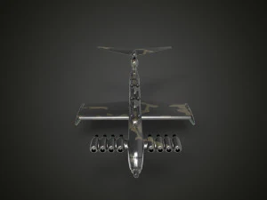 Lun-class ekranoplan 3D Model