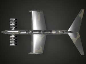 Lun-class ekranoplan 3D Model