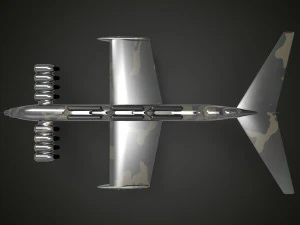Lun-class ekranoplan 3D Model