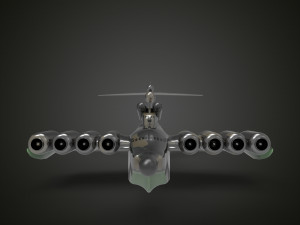 Lun-class ekranoplan 3D Model