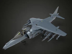 Harrier Jump Jet 3D Model