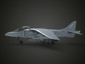 Harrier Jump Jet 3D Model