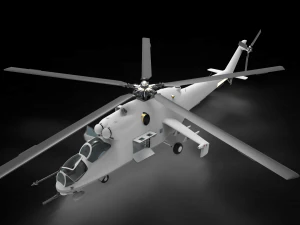 Mil Mi-24 3D Model