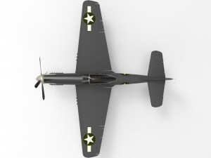 North American P-51 Mustang Model 3D