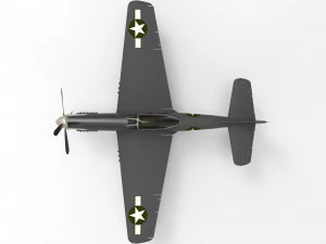 Noord-Amerikaanse P-51 Mustang 3D Model