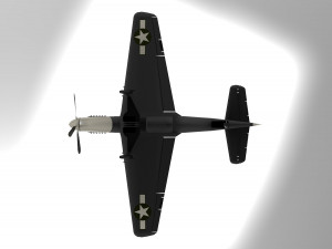 North American P-51 Mustang Model 3D