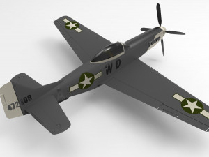 North American P-51 Mustang Model 3D