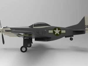 Noord-Amerikaanse P-51 Mustang 3D Model