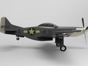 North American P-51 Mustang Model 3D