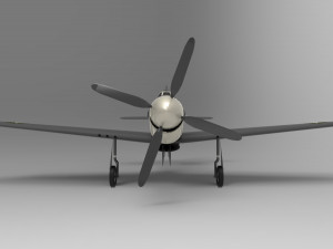 North American P-51 Mustang Model 3D