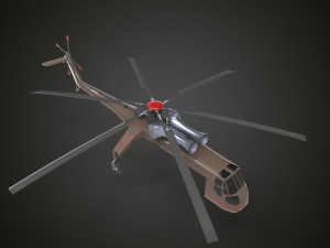 Sikorsky CH-54 Tarhe 3D Model