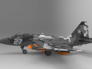 Sukhoi Su-25 3D Модель