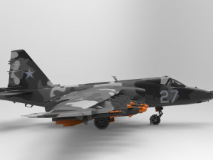 Sukhoi Su-25 3D Модель