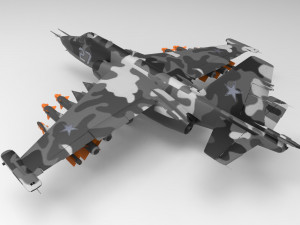 Sukhoi Su-25 3D Модель