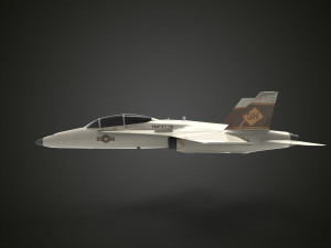 USMC FA-18D 3D 模型
