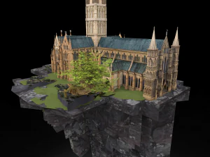 Castle Island 3D Model