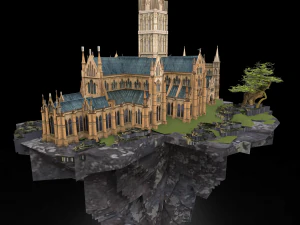 Castle Island 3D Model